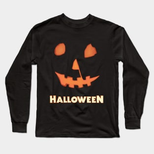 Halloween Jack-o'-Lantern Long Sleeve T-Shirt